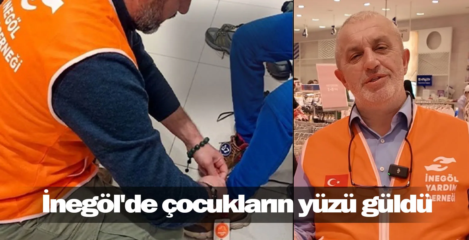 İnegöl'de çocukların yüzü güldü