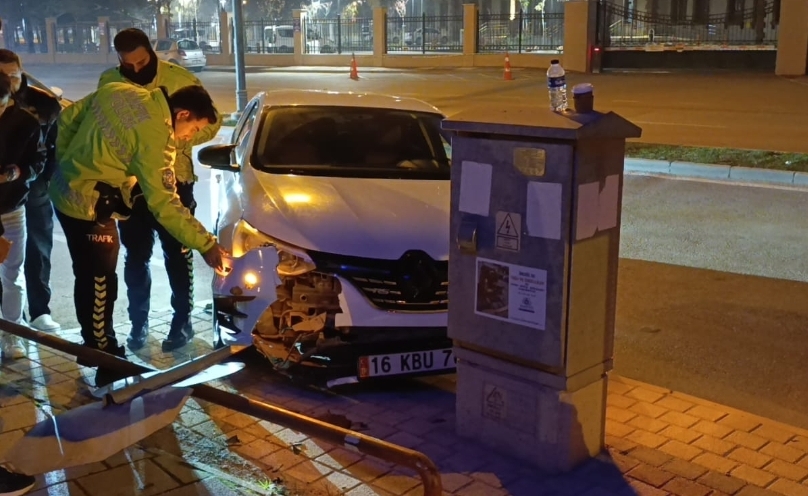 İnegöl'de korkutan kaza