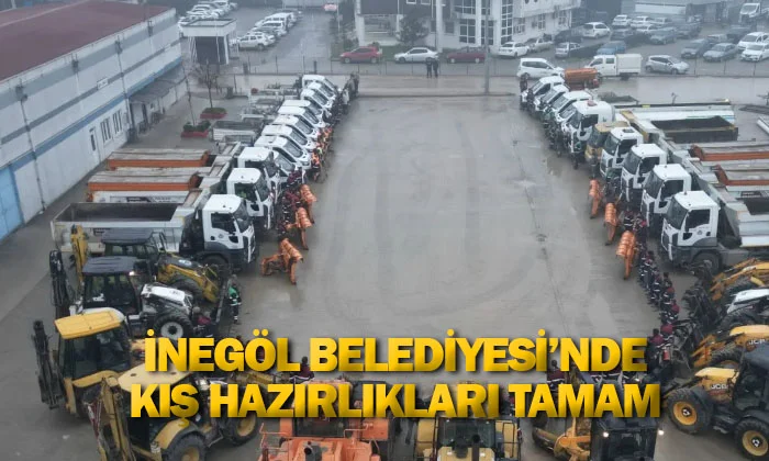 İnegöl Belediyesi’nde Kış Hazırlıkları Tamam