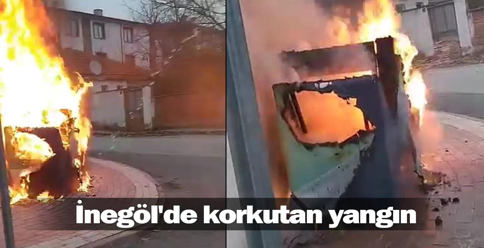 İnegöl'de korkutan yangın