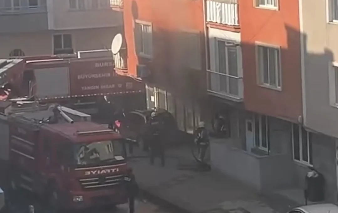 İnegöl'de korkutan yangın