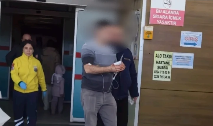 İnegöl'de odun kesmek isterken ...