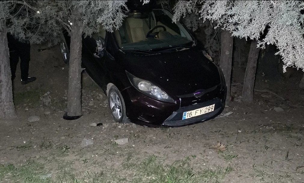 Alışveriş merkezi bahçesine uçtu!