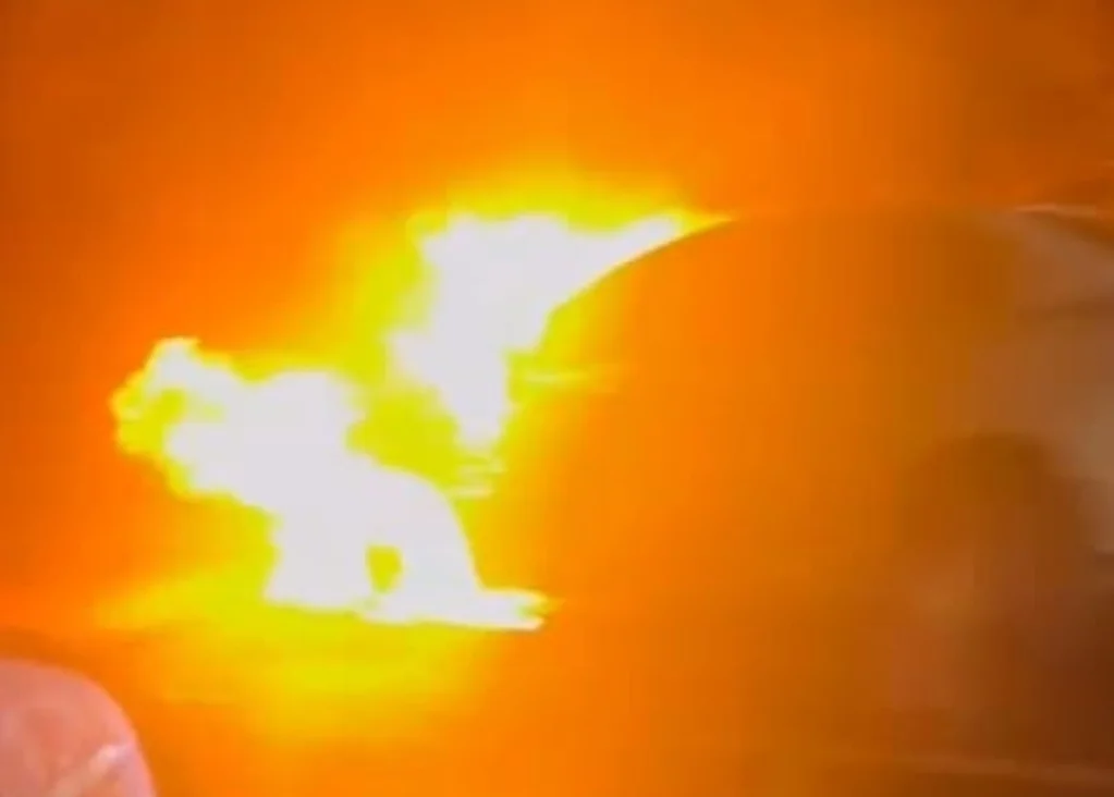 İnegöl'de alev alev yandı