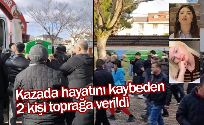 İnegöl'de kazada hayatını kaybeden 2 kişi toprağa verildi