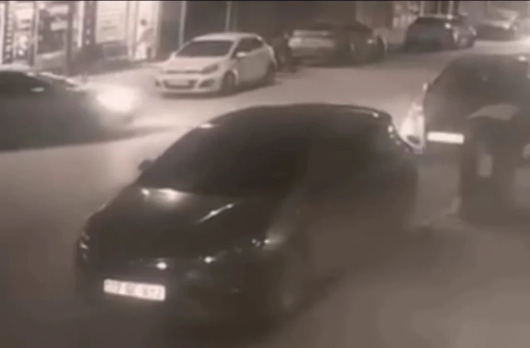 Kaza anı güvenlik kamerasında