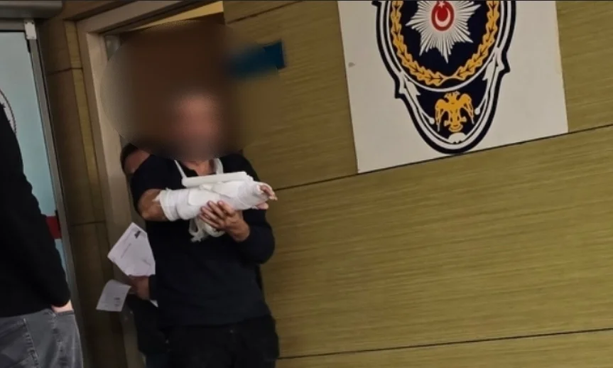 Kolunu makineye kaptırdı!