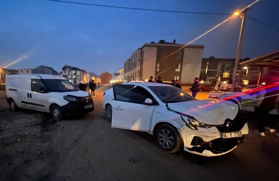 İnegöl'de korkutan kaza