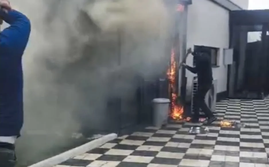 İnegöl'de panik anları