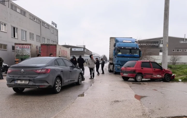 İnegöl'de korkutan kaza