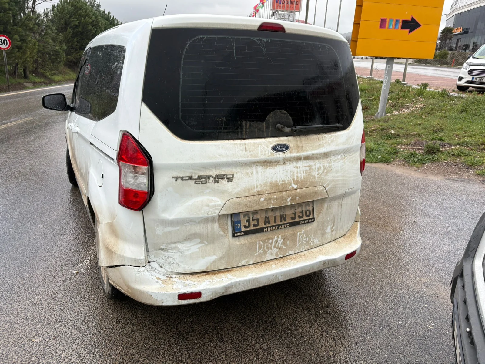 İnegöl'de korkutan kaza!