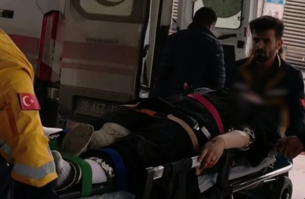 Kadın sürücü hastanelik oldu