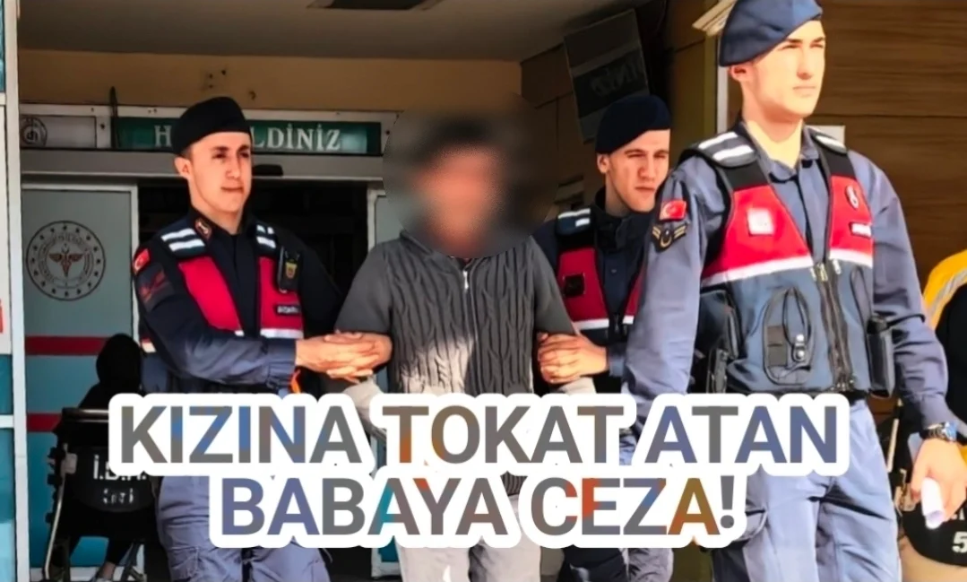 İnegöl'de kızına tokat atan babaya ceza!
