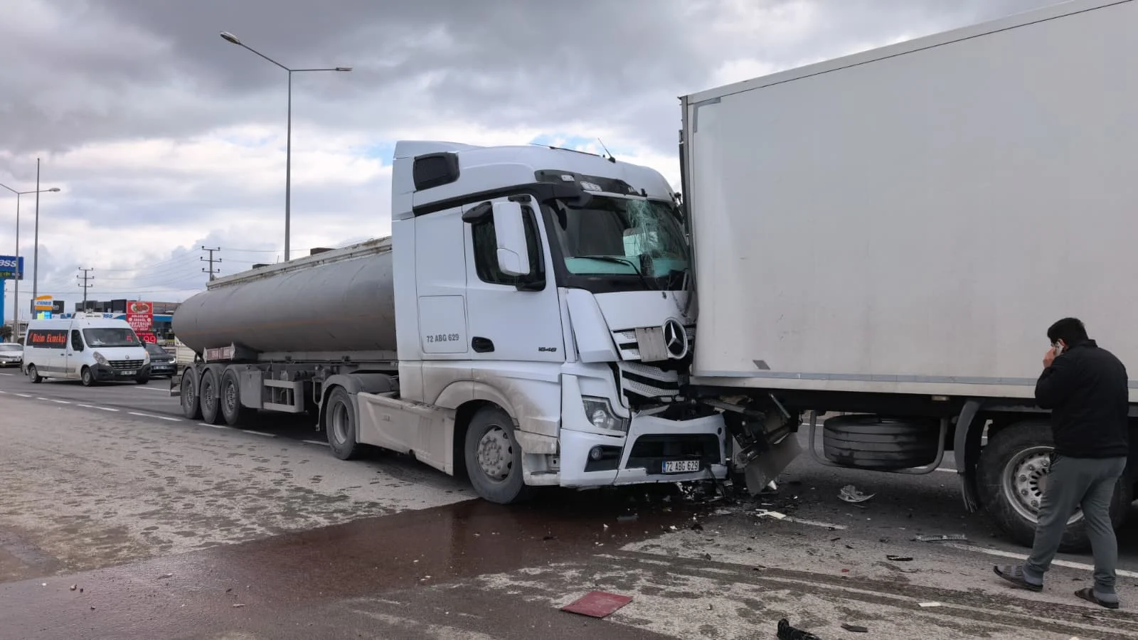 Bursa-Ankara yolunda korkutan kaza