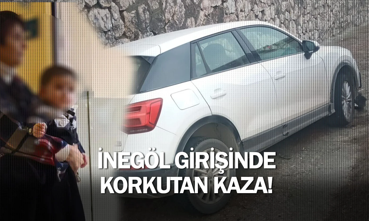 İnegöl girişinde korkutan kaza!