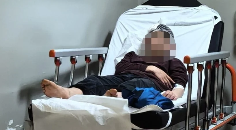 İnegöl'de kaldırım taşıyla darp edildi!