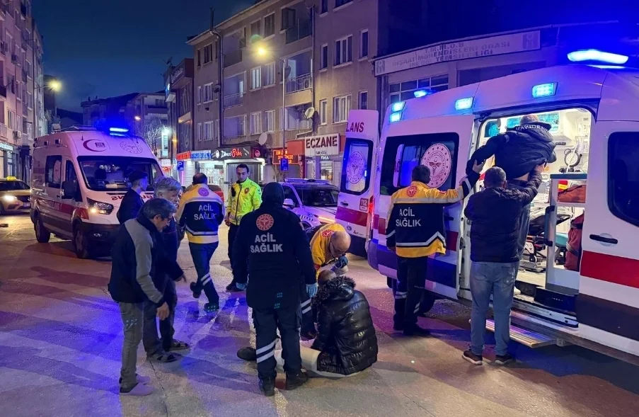 İnegöl'de motosikletler çarpıştı!