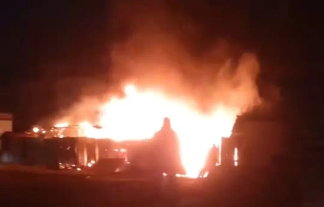 İnegöl'de çiftlik yangını