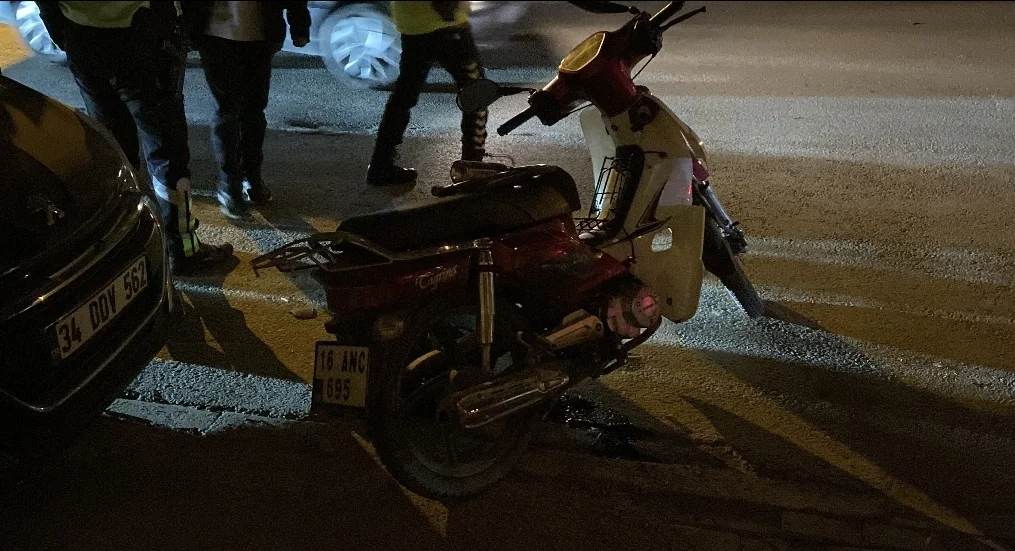 İnegöl'de korkutan kaza