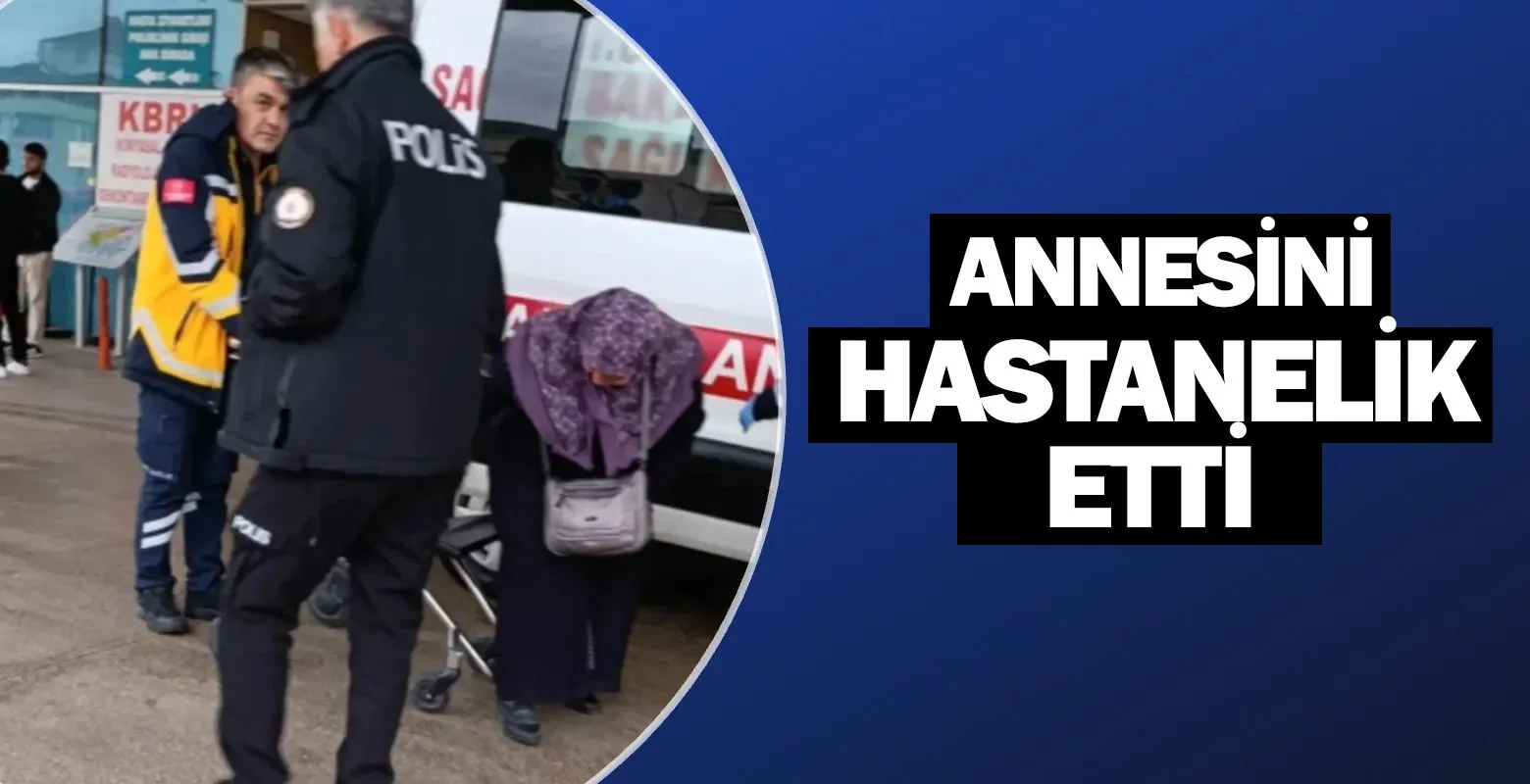 Annesini hastanelik etti!
