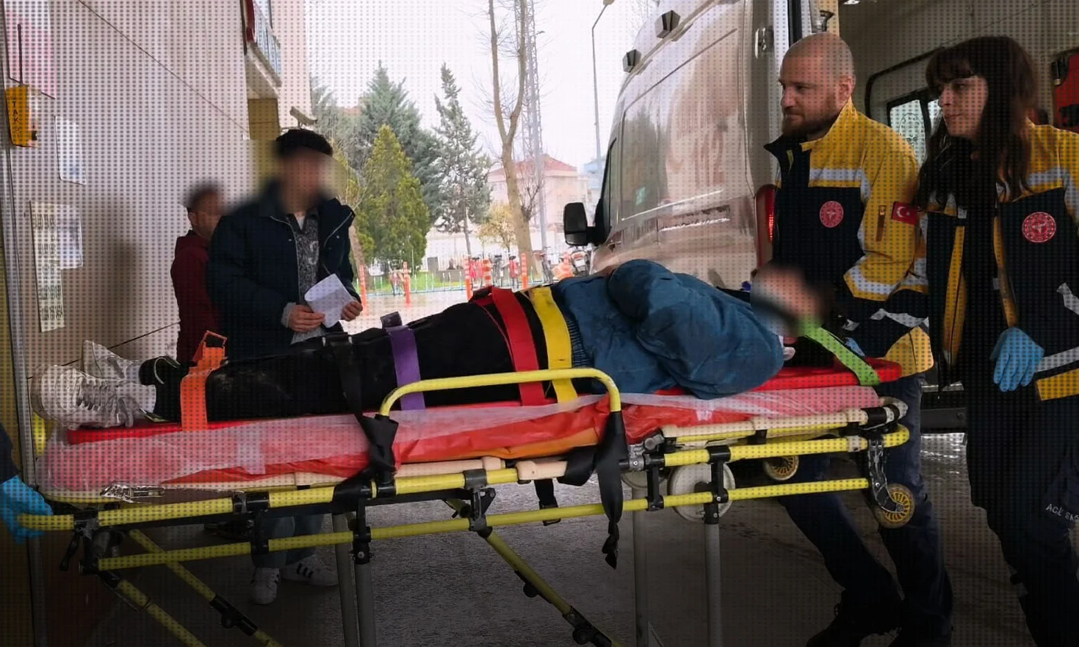 İnegöl'de kaza anı güvenlik kamerasında