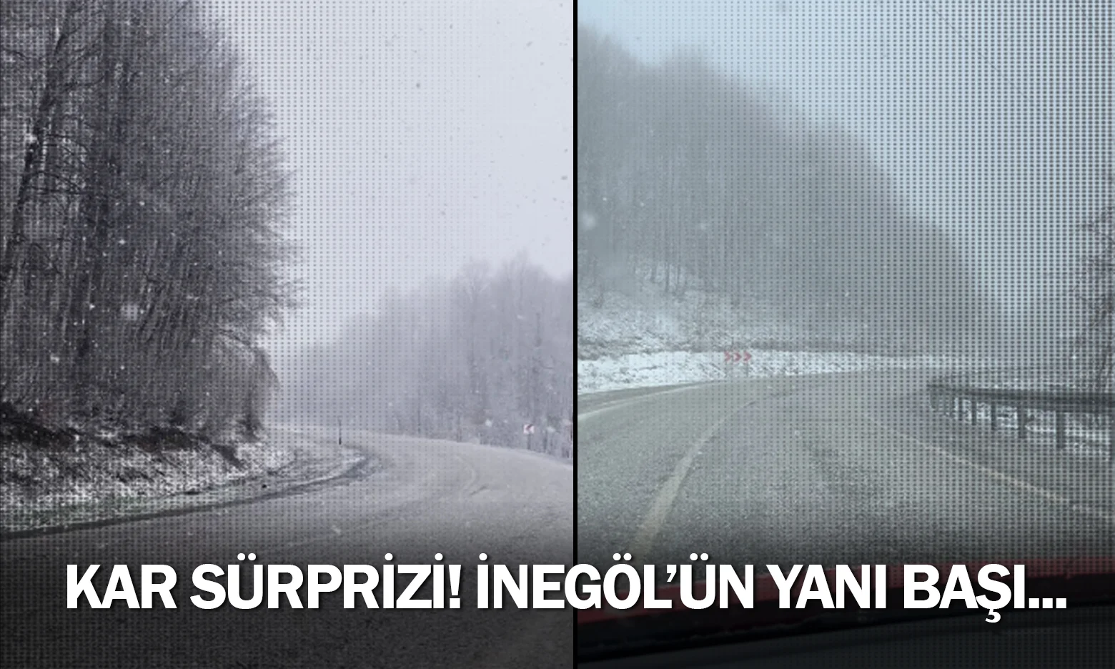 Kar sürprizi! İnegöl yanı başı...
