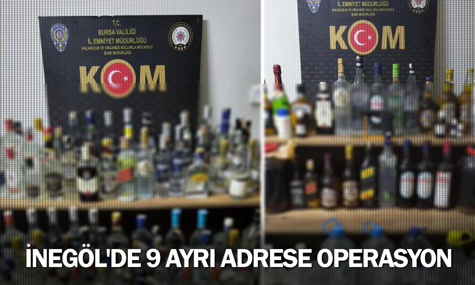 İnegöl'de 9 ayrı adrese operasyon