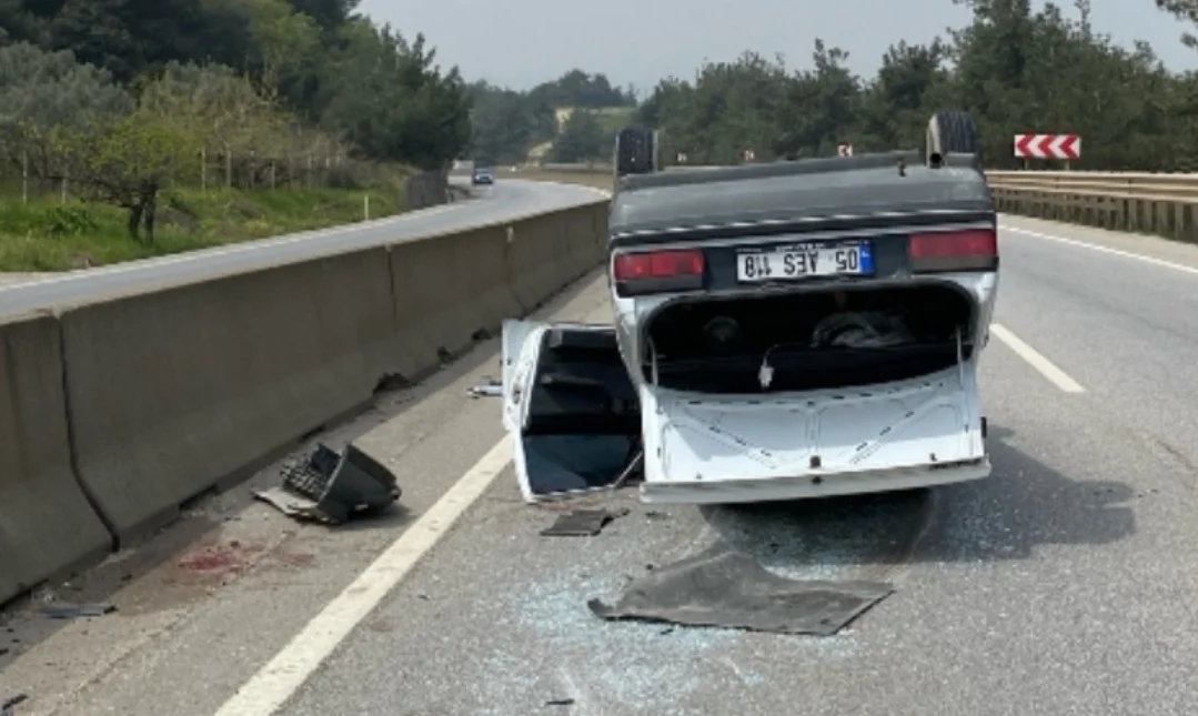 Ümitalan'da korkutan kaza