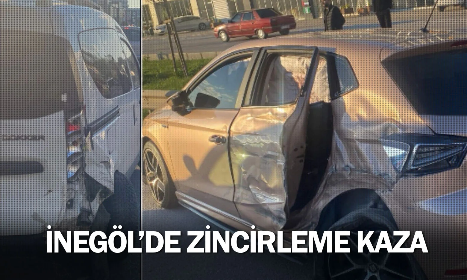 İnegöl'de zincirleme kaza