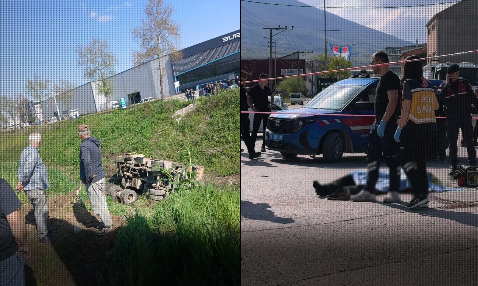 İnegöl'de kurtulmaya çalışırken canından oldu