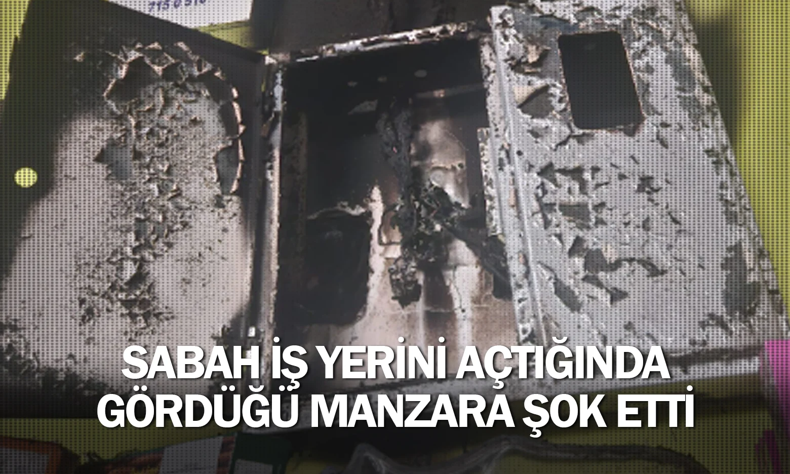 Sabah iş yerini açtığında gördüğü manzara şok etti