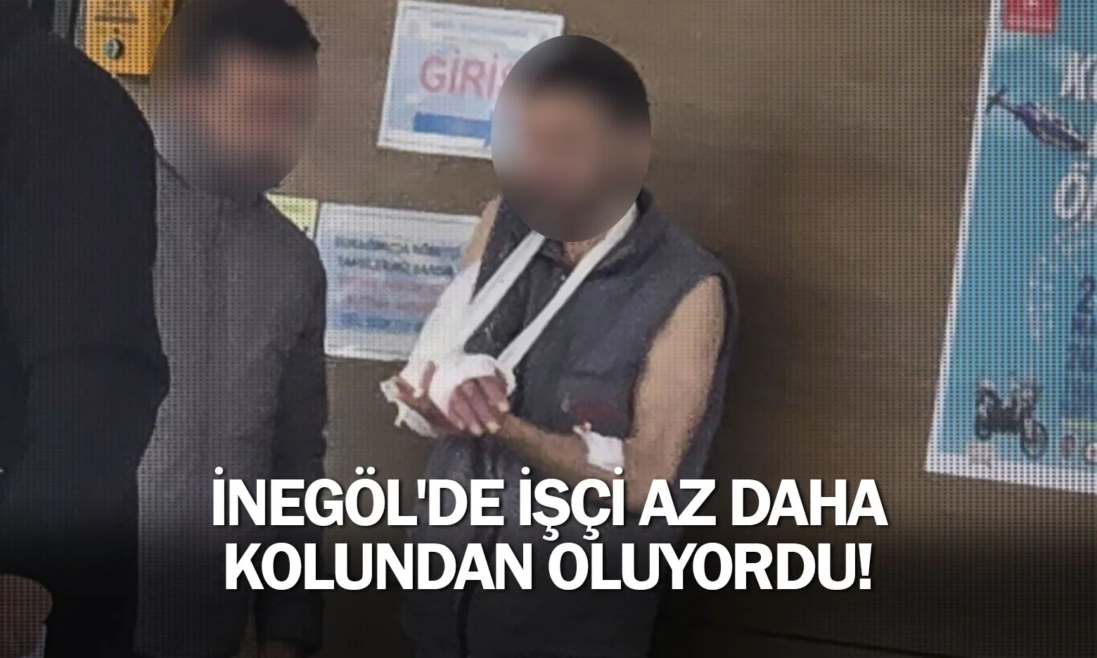 İnegöl'de işçi az daha kolundan oluyordu!
