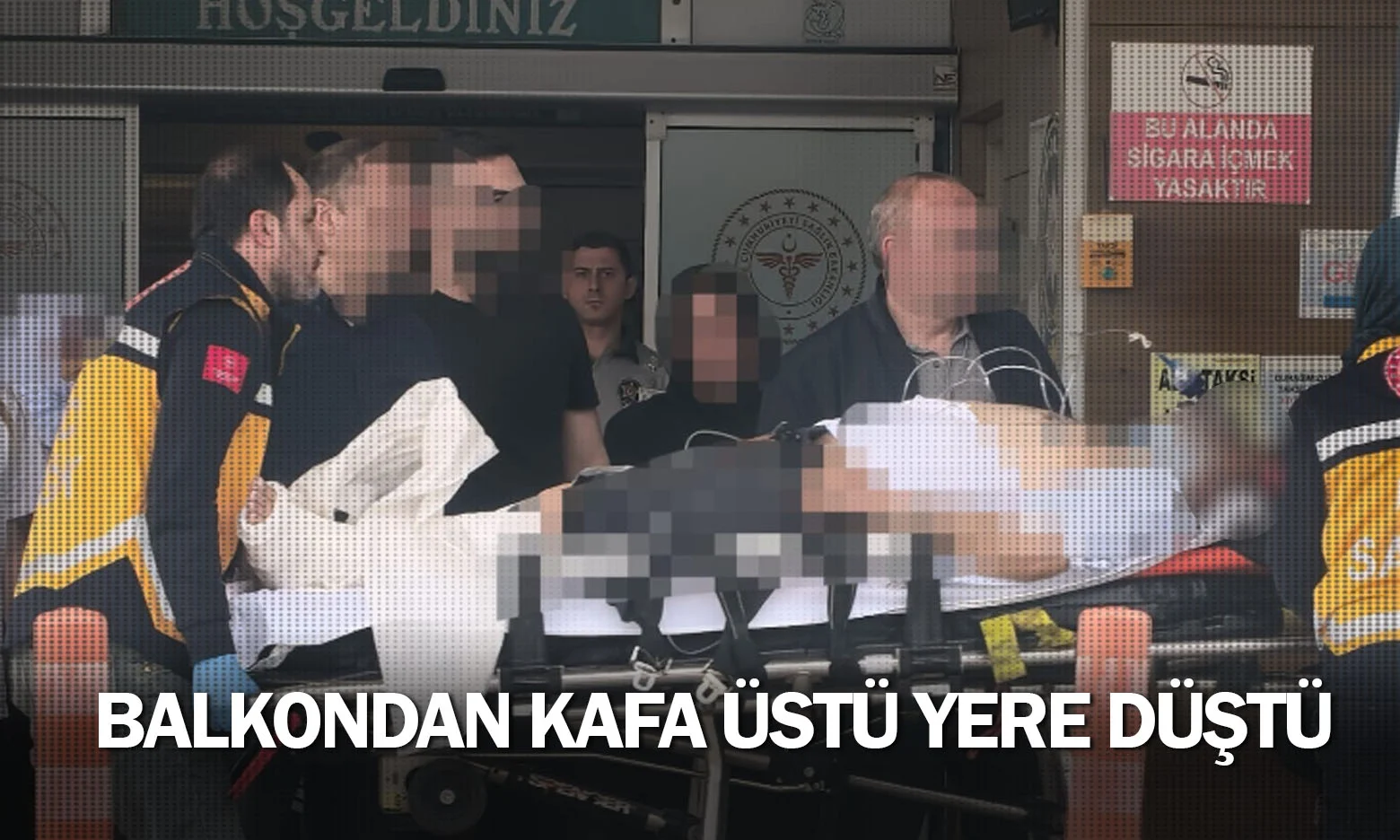 Balkondan kafa üstü yere düştü