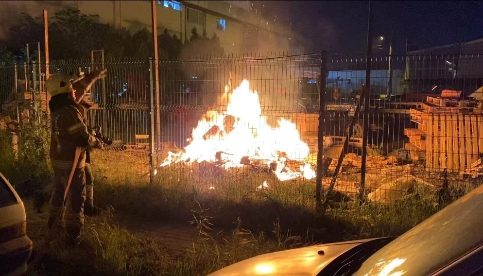 İnegöl'de korkutan yangın!