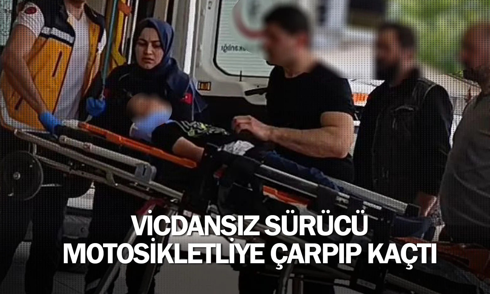 Vicdansız sürücü motosikletliye çarpıp kaçtı