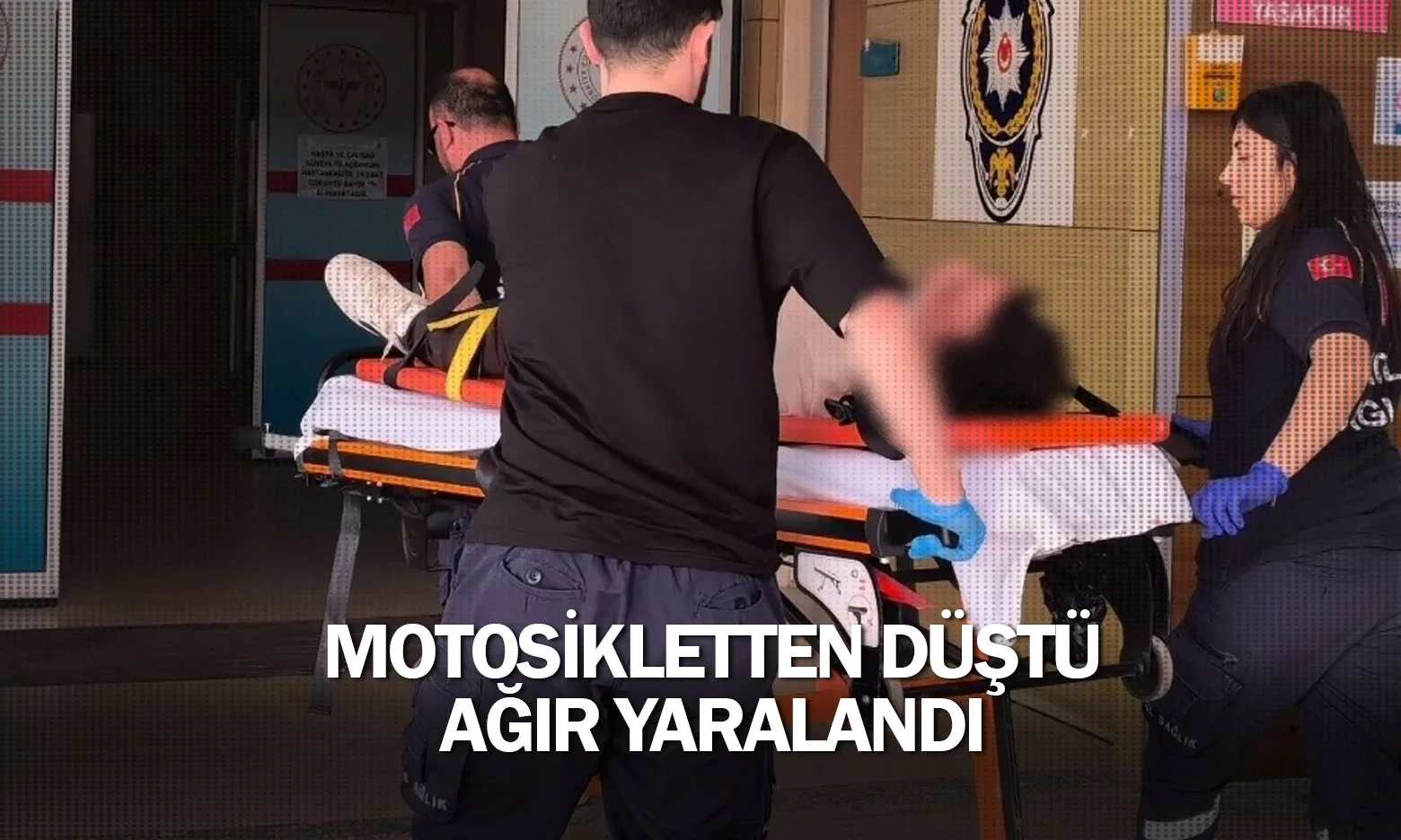 Motosikletten düştü ağır yaralandı