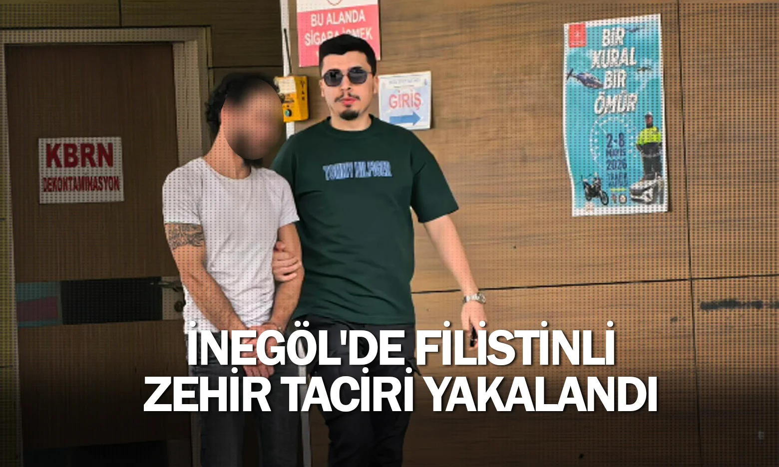 İnegöl'de Filistinli zehir taciri yakalandı