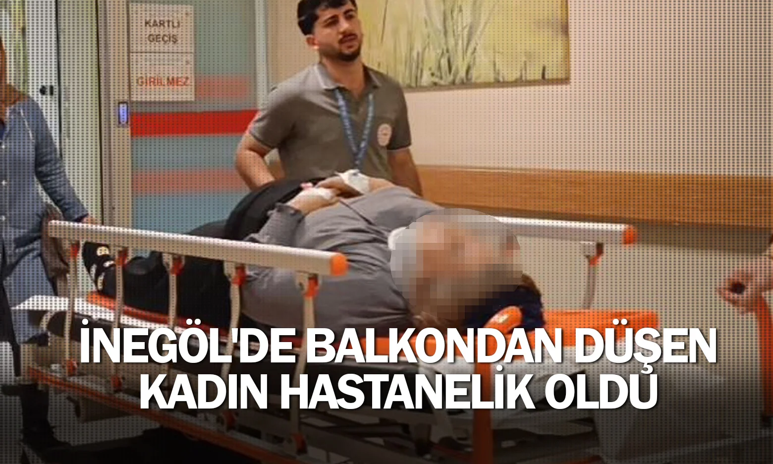 İnegöl'de balkondan düşen kadın hastanelik oldu