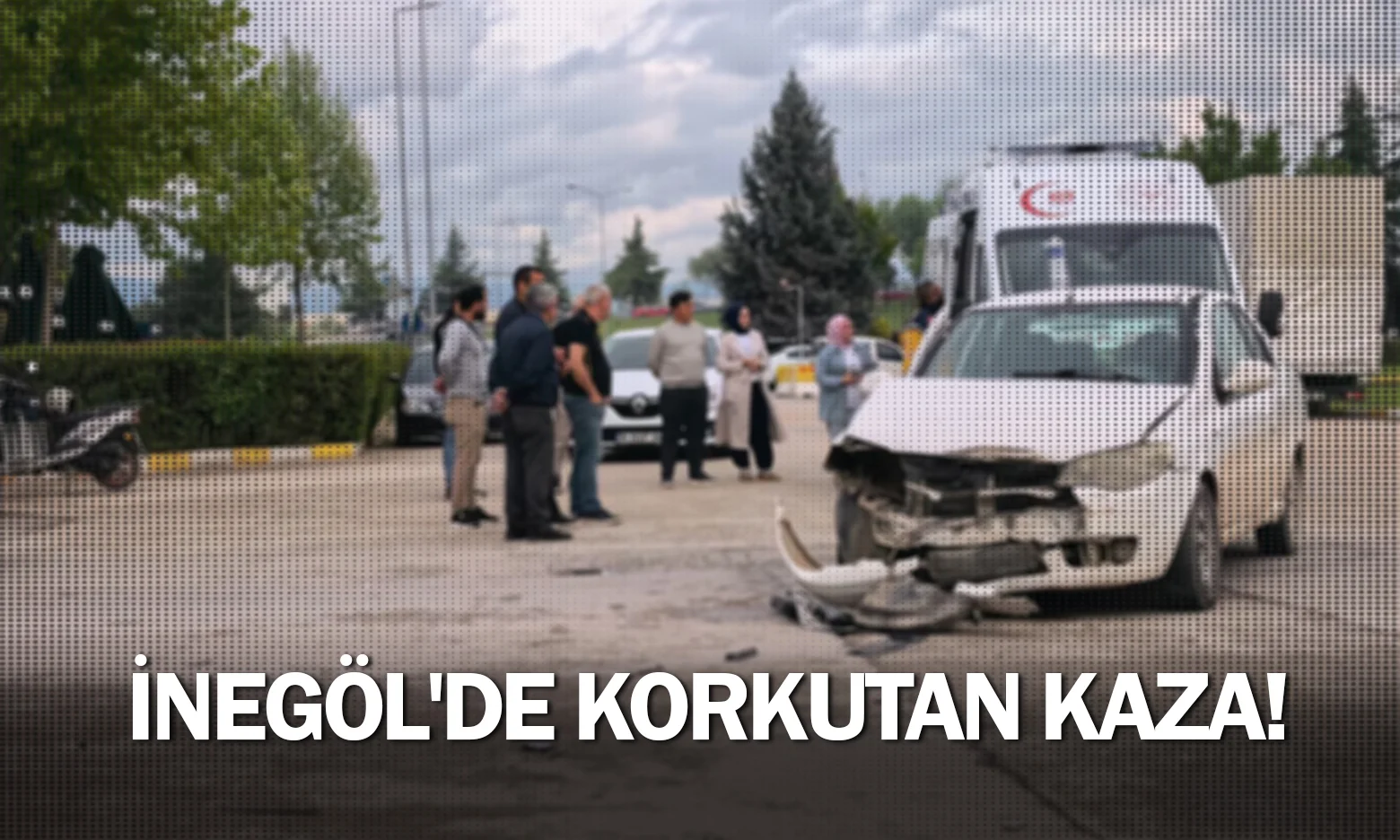 İnegöl'de korkutan kaza!