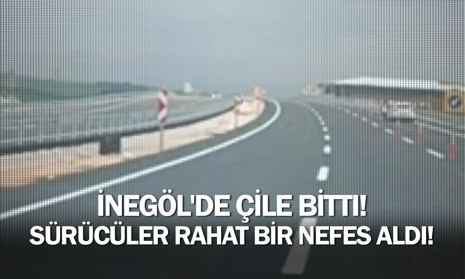 İnegöl'de çile bitti! Sürücüler rahat bir nefes aldı!