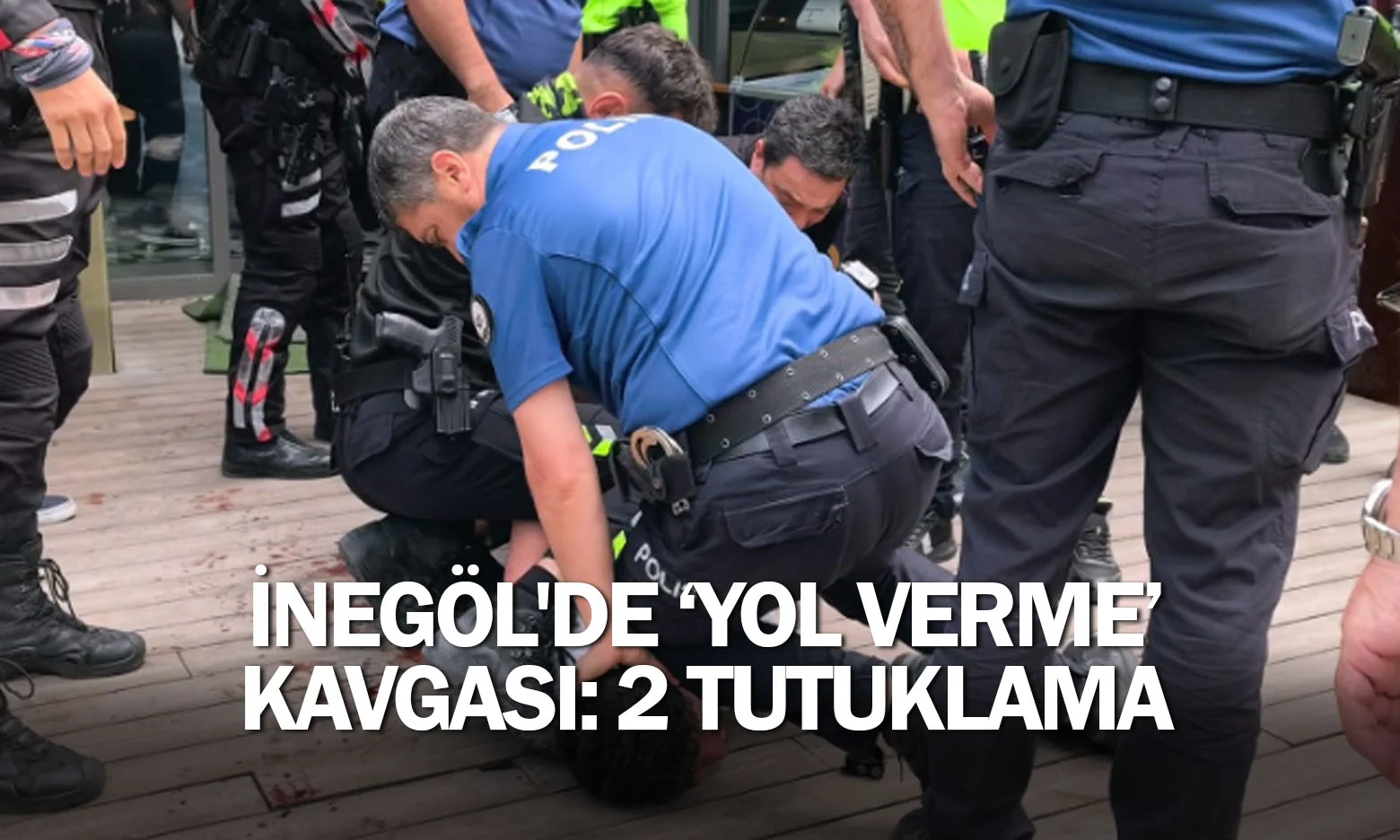 İnegöl'de 'yol verme' kavgası: 2 tutuklama