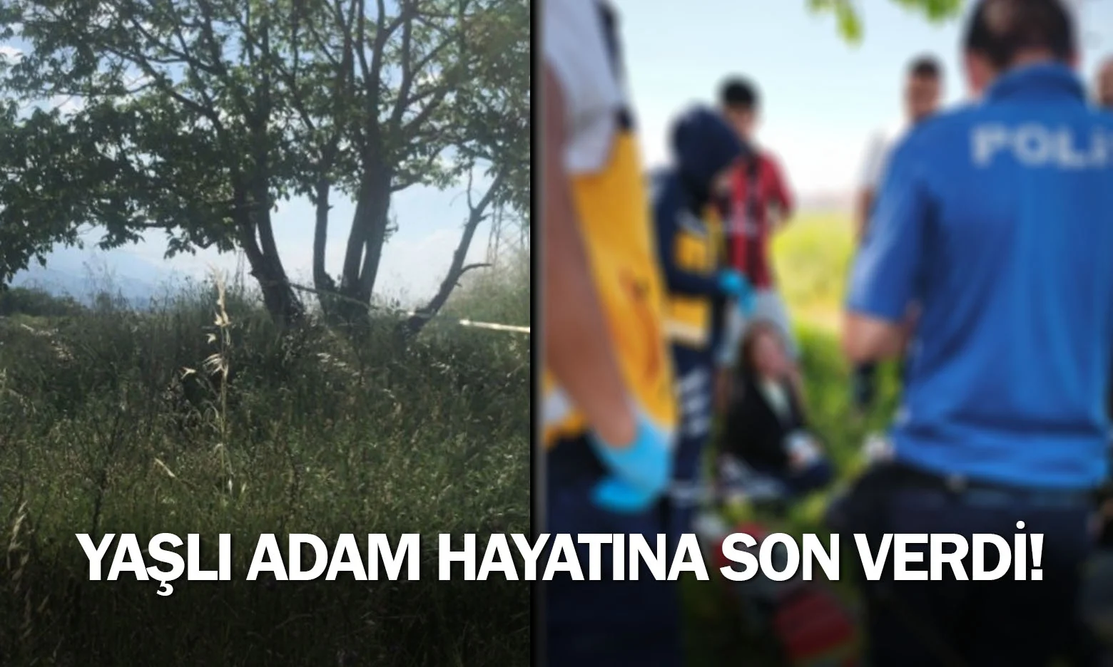 Yaşlı adam hayatına son verdi!