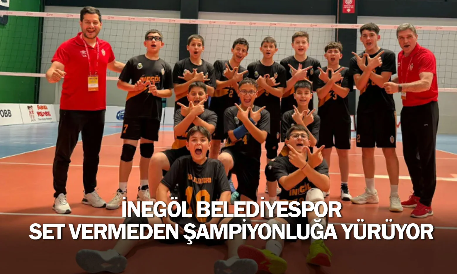 İnegöl Belediyespor set vermeden şampiyonluğa yürüyor