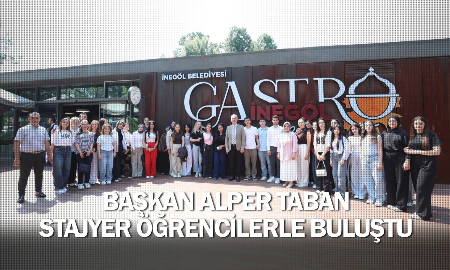 Başkan Alper Taban stajyer öğrencilerle buluştu