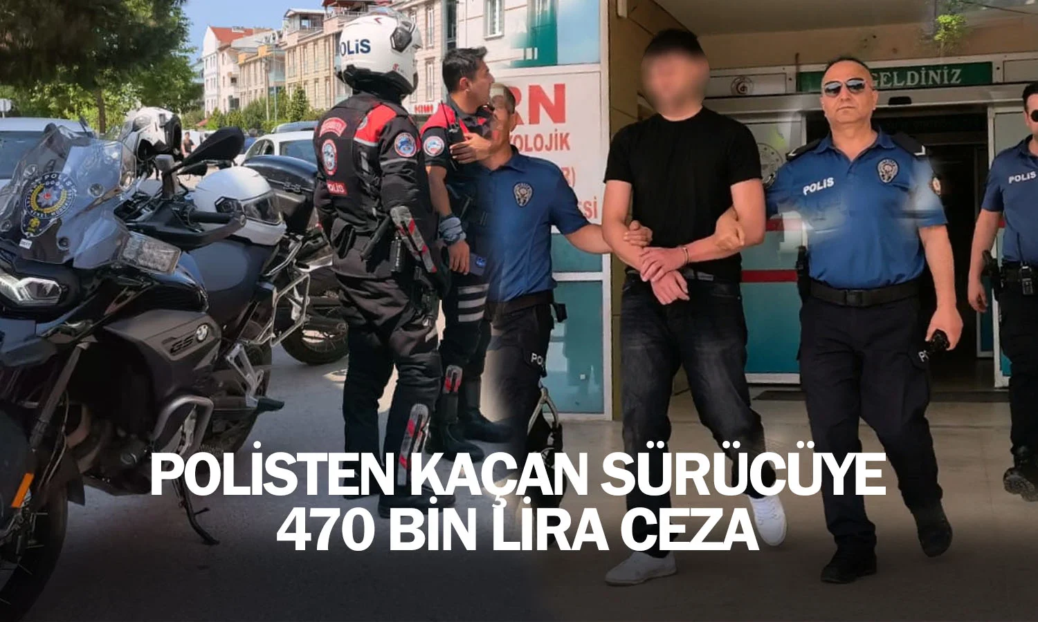 İnegöl'de polisten kaçan sürücüye 470 bin lira ceza