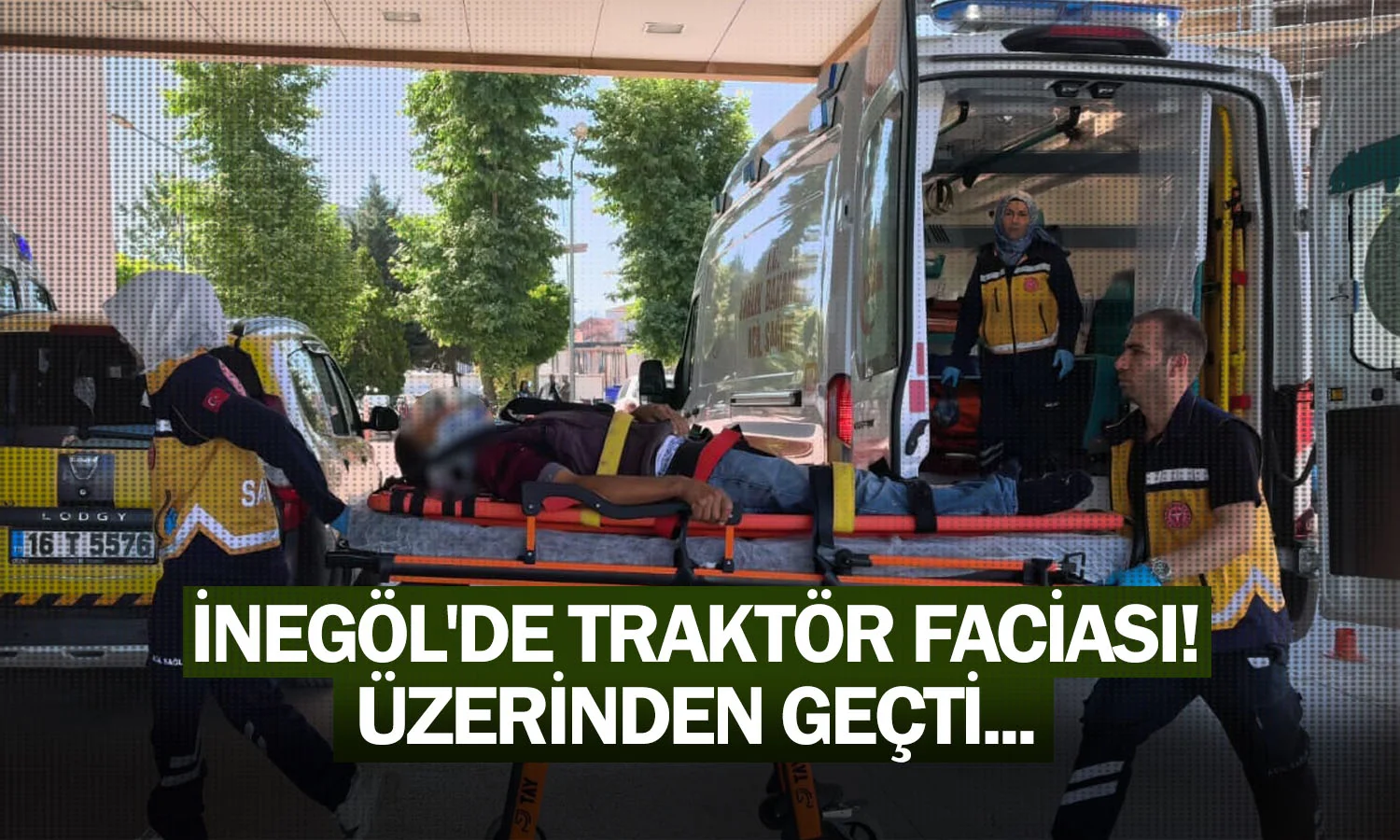 İnegöl'de traktör faciası! Üzerinden geçti...