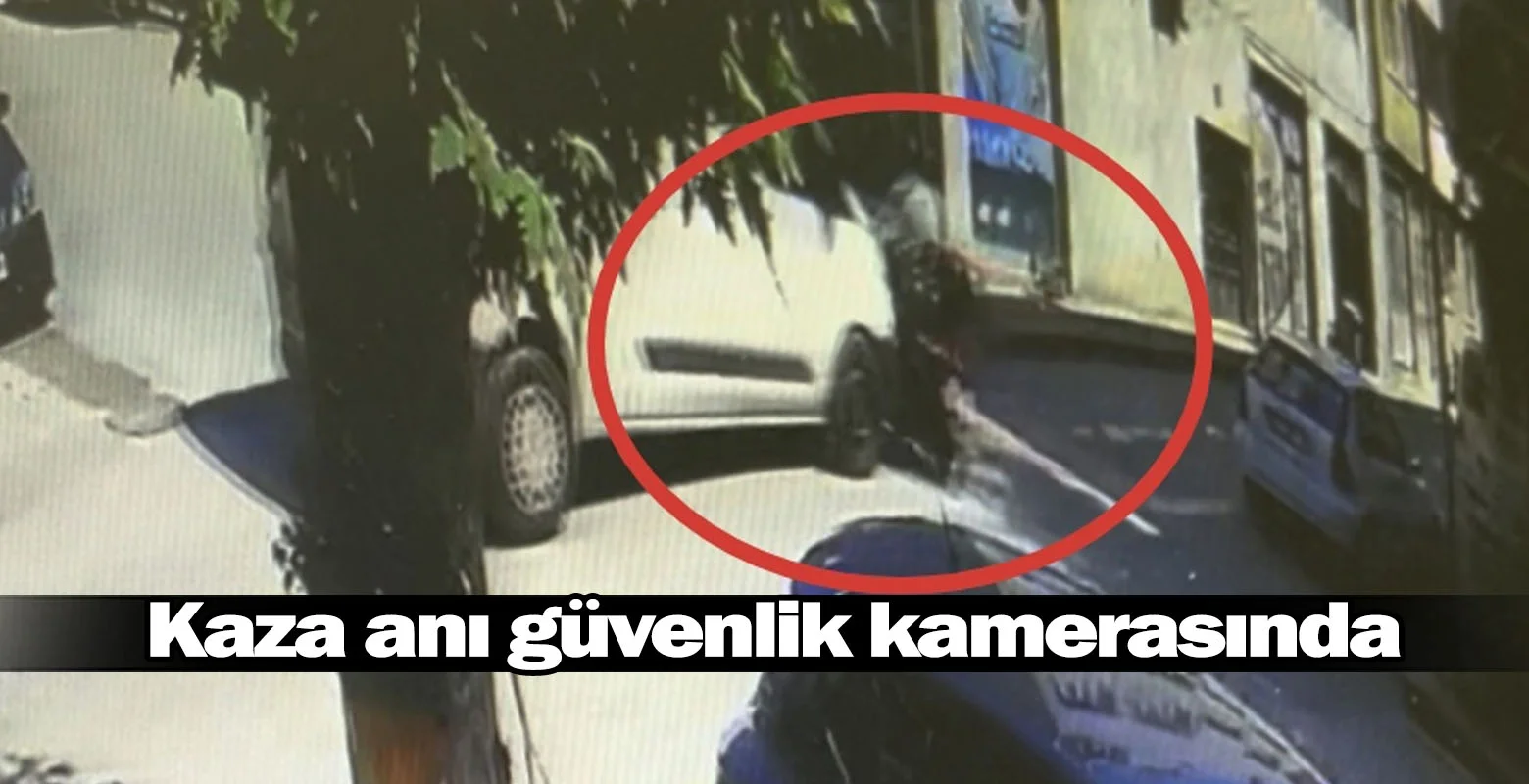 İnegöl'de kaza anı güvenlik kamerasında