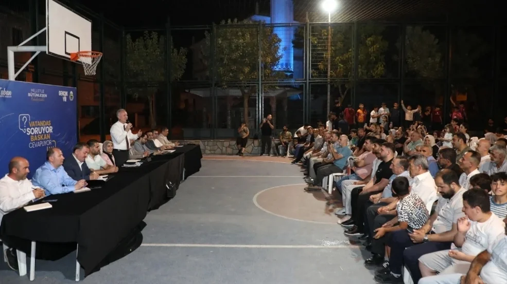 Başkan Taban Ertuğrulgazi Mahallesi Sakinleriyle Buluştu