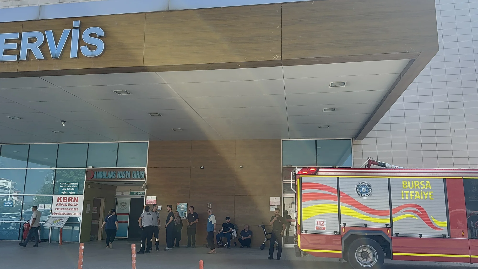 Acil serviste yangın paniği