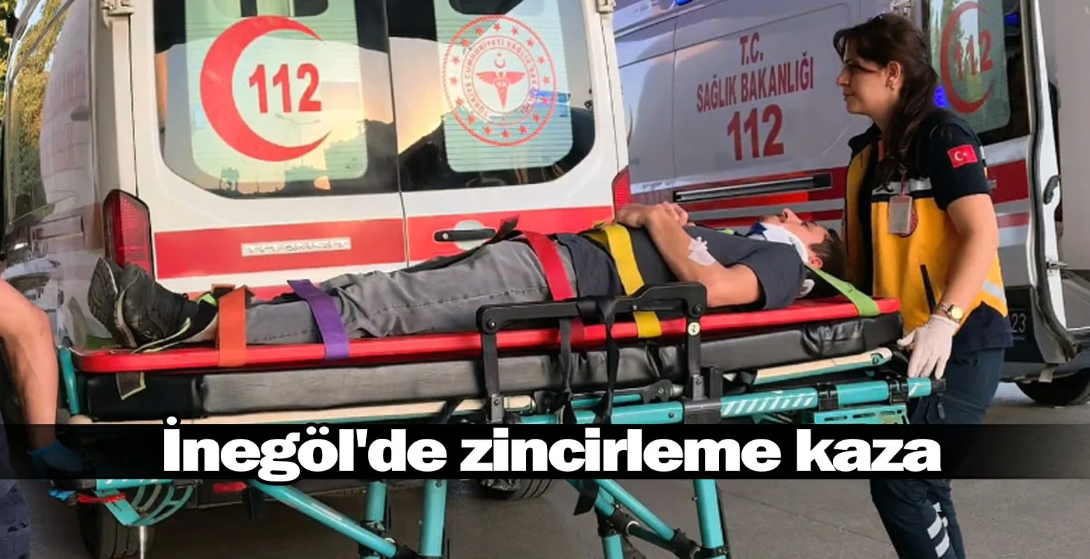 İnegöl'de zincirleme kaza